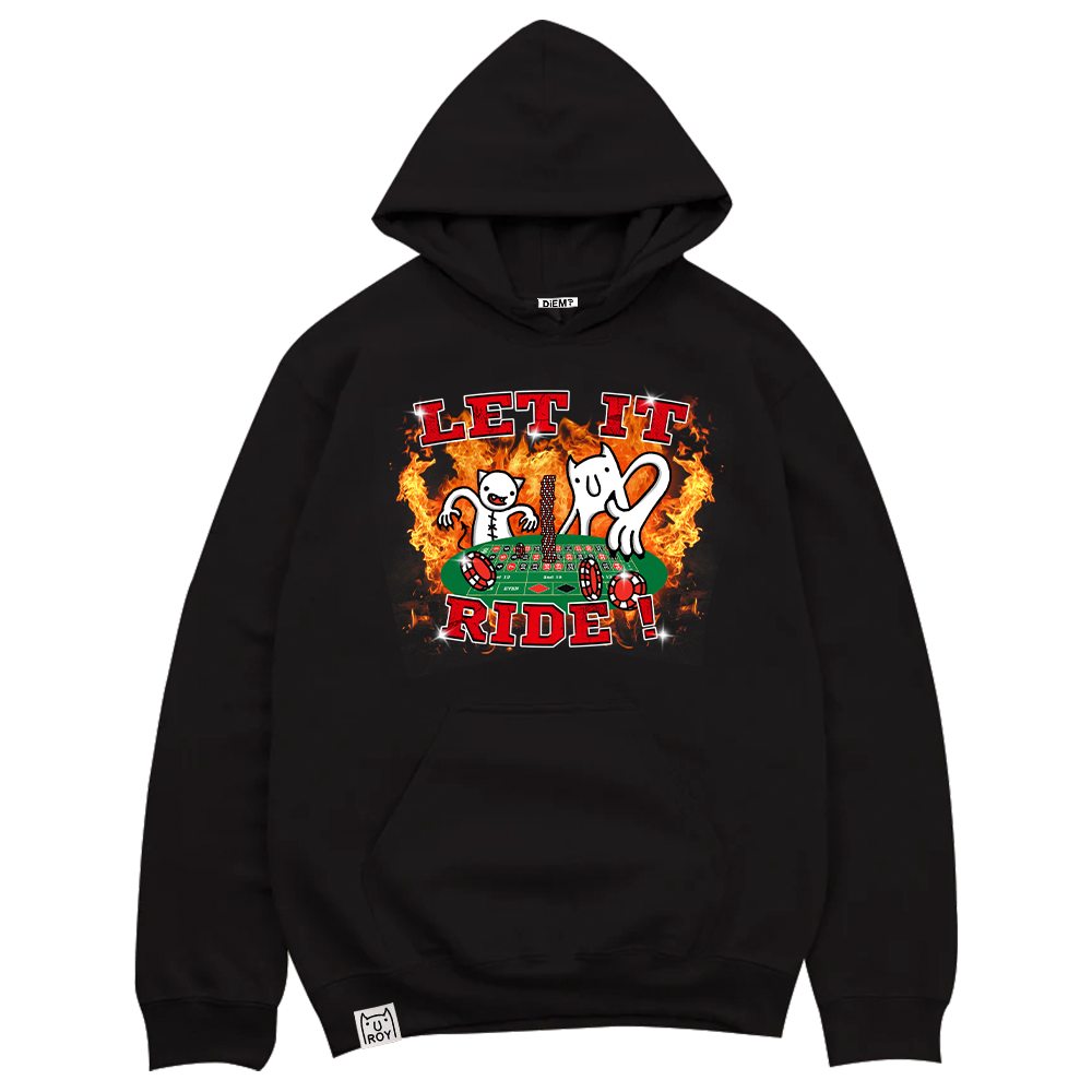 "LET IT RIDE" Rap Hoodie (Black)
