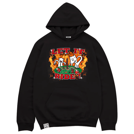 "LET IT RIDE" Rap Hoodie (Black)