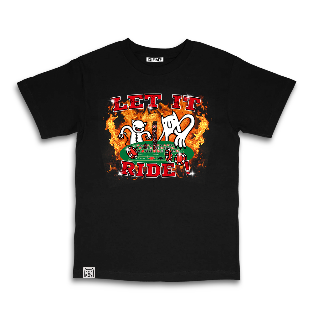 "LET IT RIDE" Rap T-shirt (Black)