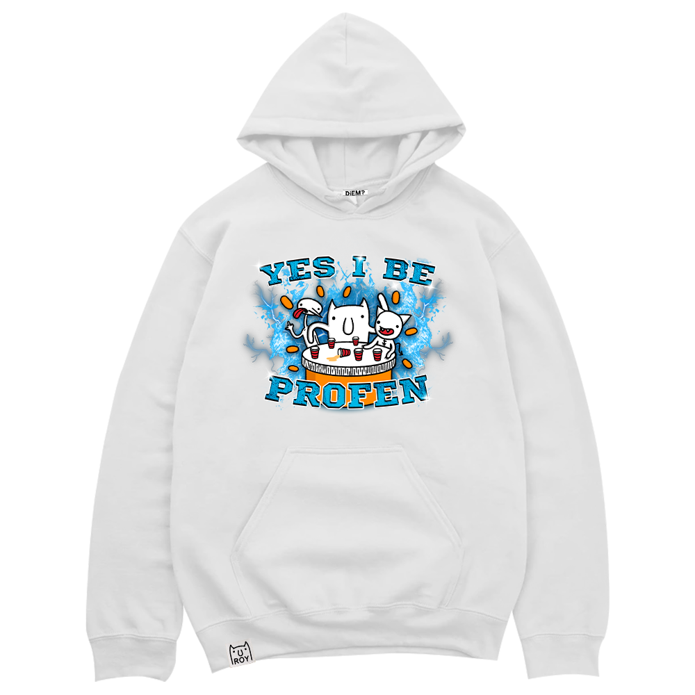 "Yes I Be Profen" Hoodie (White)