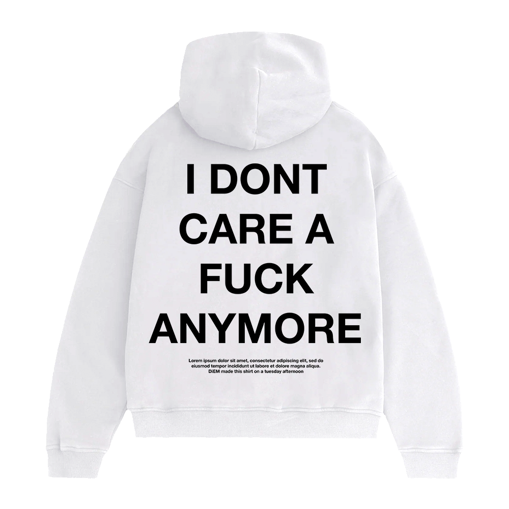 "She like me cuz im funny" Hoodie (white)