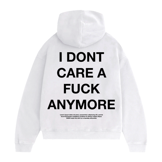 "She like me cuz im funny" Hoodie (white)