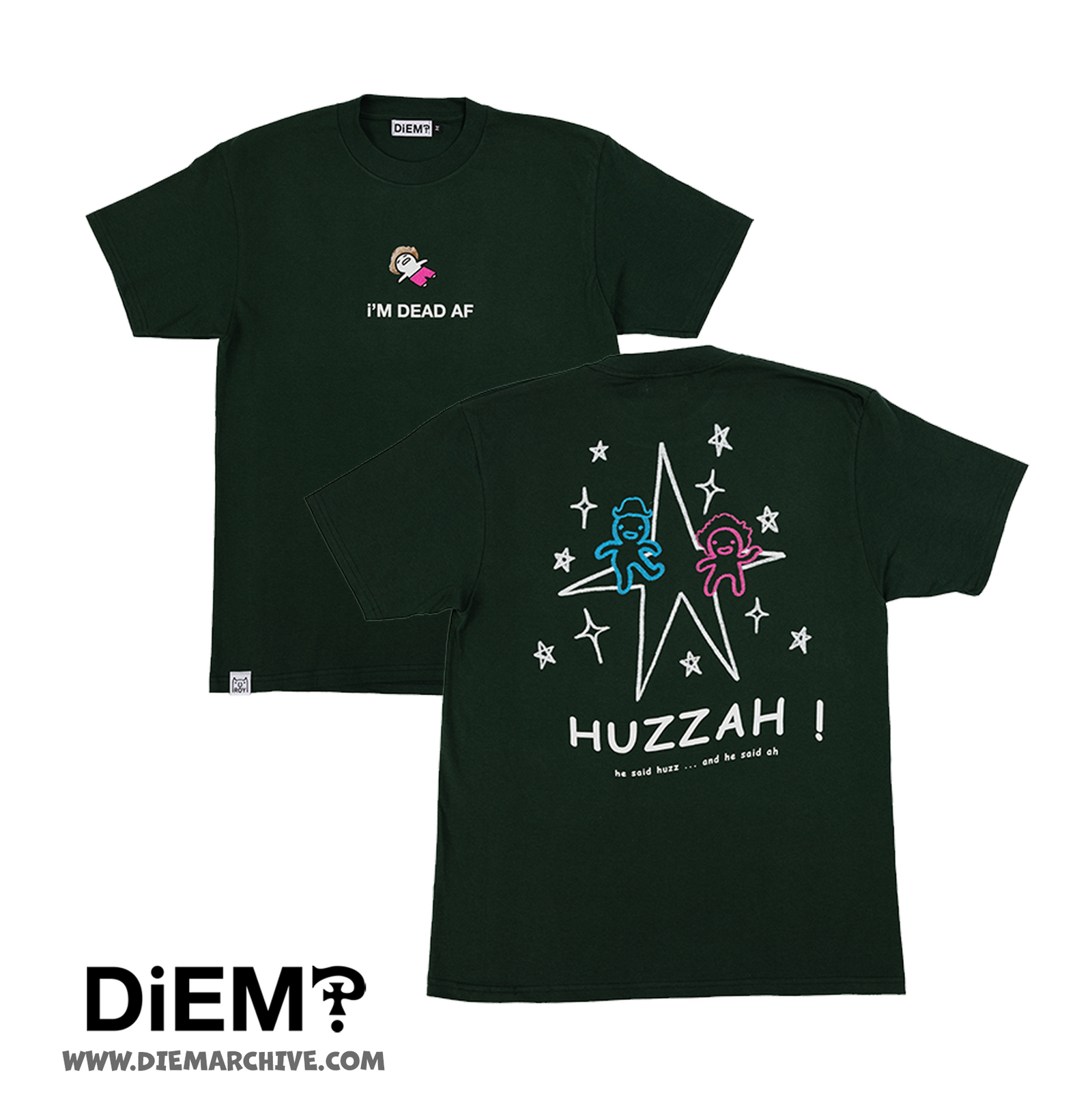 "Huzzah" T-Shirt (Green)